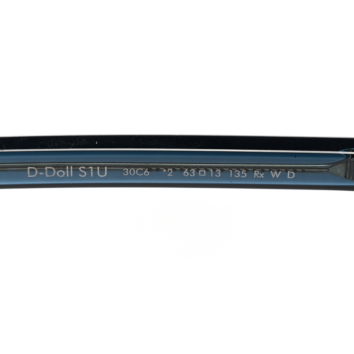 Christian Dior Transparent Acetate D-Doll Sunglasses Blue 5 of 8