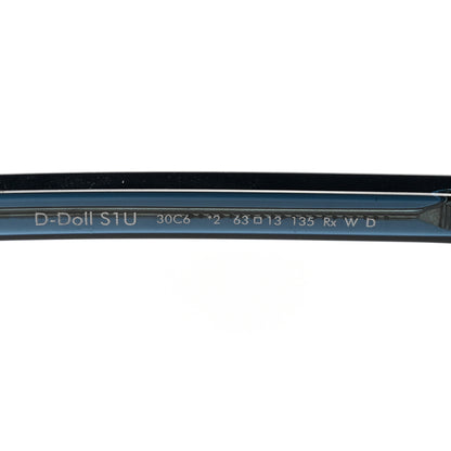Christian Dior Transparent Acetate D-Doll Sunglasses Blue 5 of 8