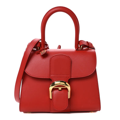 Delvaux Box Calfskin Mini Brillant Satchel Red 1 of 9