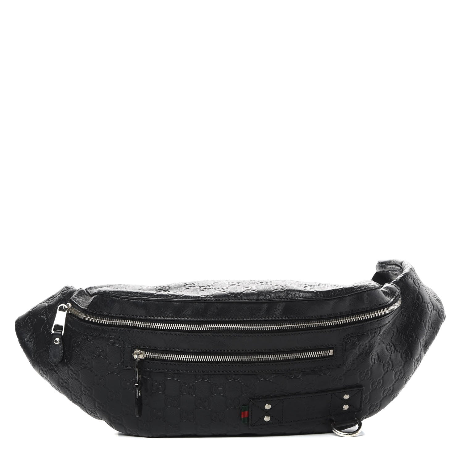 Gucci Guccissima Web Belt Bag Black 1 of 12
