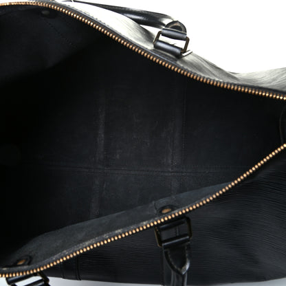Louis Vuitton Epi Keepall 50 Black 4 of 8