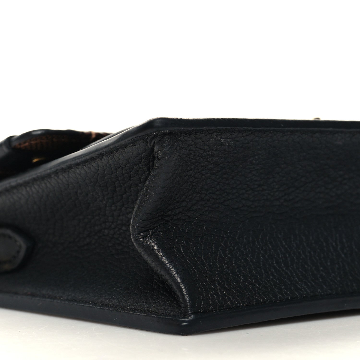 Louis Vuitton Damier Ebene Vavin Chain Wallet Black 10 of 12