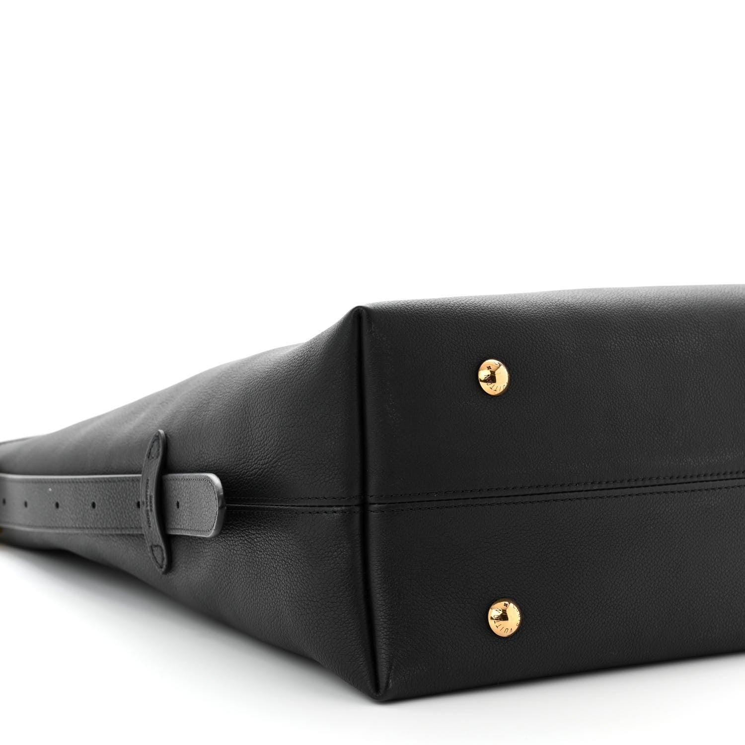 Louis Vuitton Grained Calfskin Low Key Hobo MM Black 9 of 10