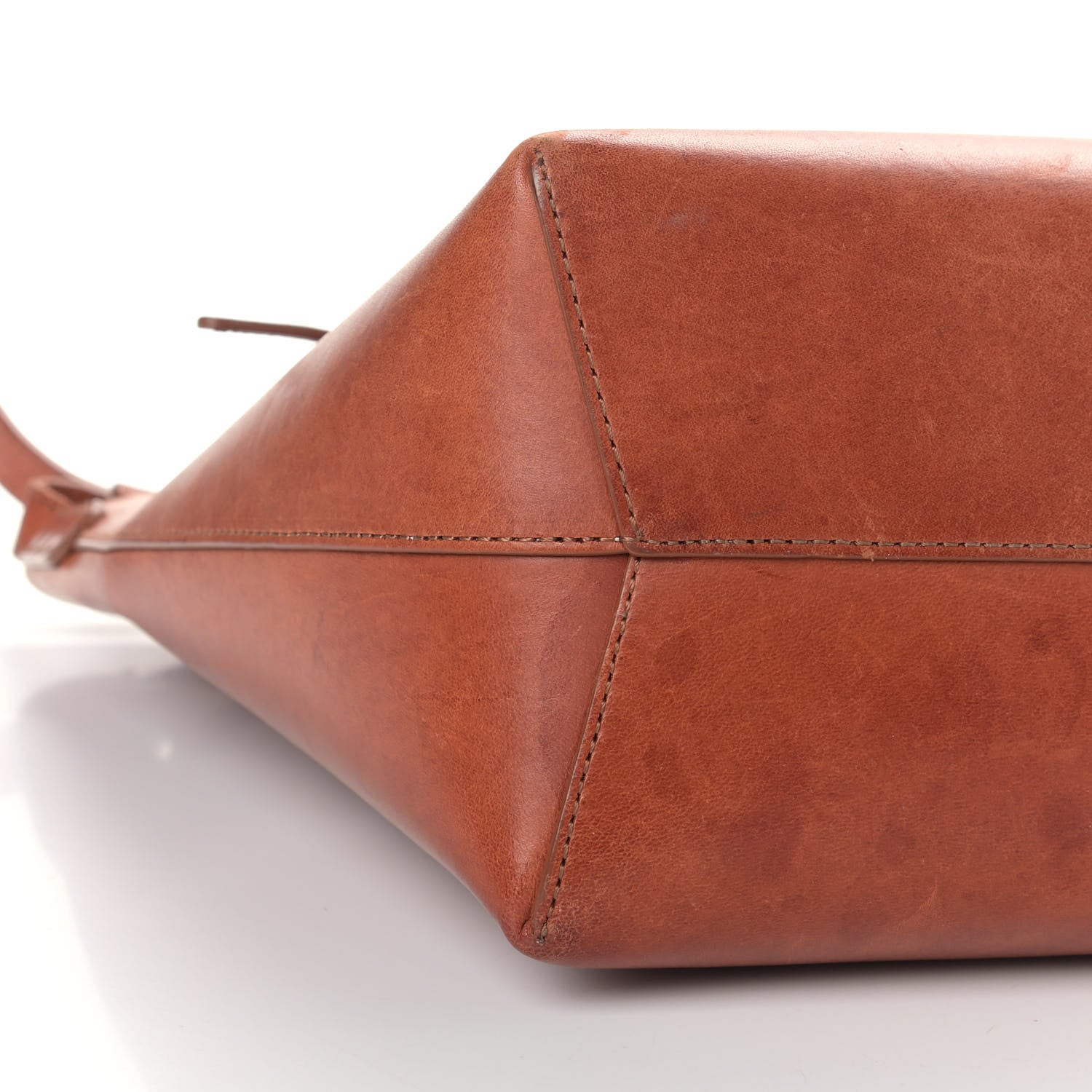 Mansur Gavriel Vegetable Tanned Calfskin Mini Bucket Bag Brandy Natural 8 of 14