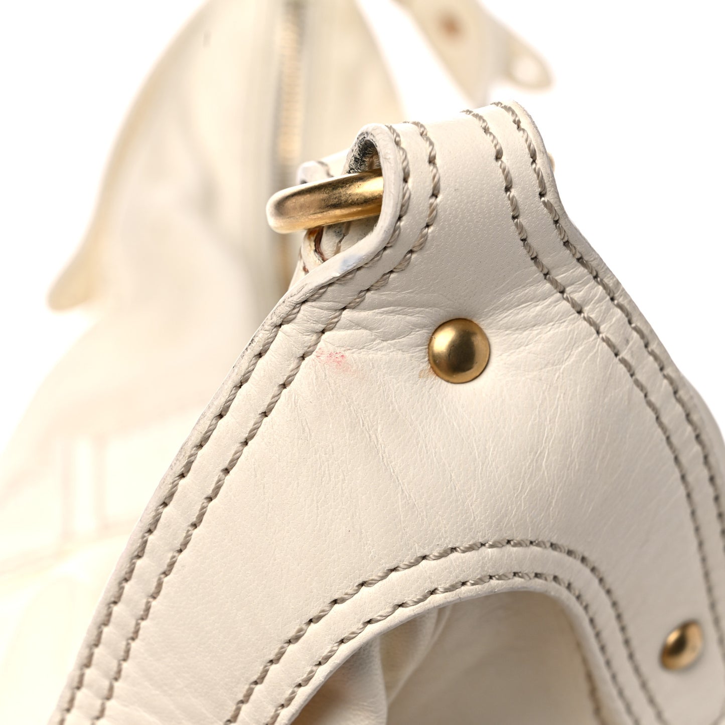 Lambskin Catch Hobo White