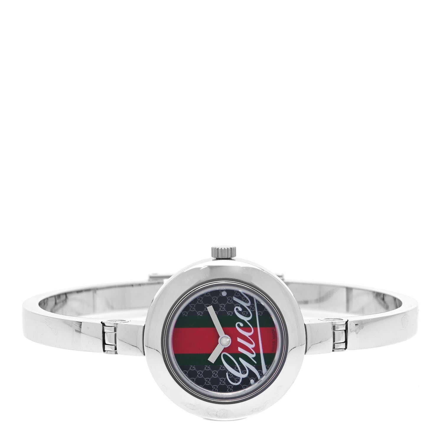 Gucci Stainless Steel 25mm 105 Series Web Quartz Watch 2 of 4