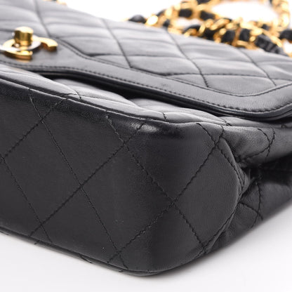 Chanel Lambskin Quilted Medium Double Flap Black 9 of 16