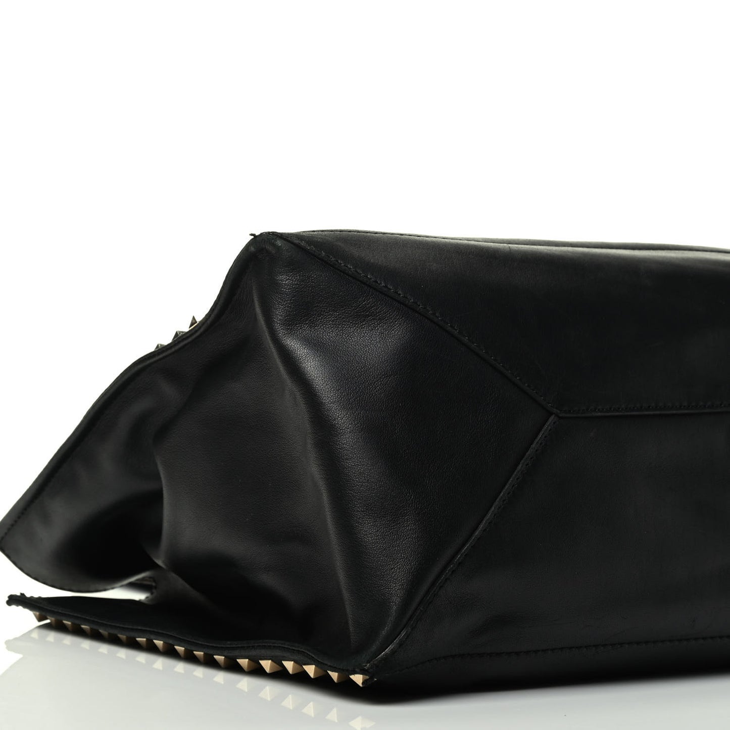 Nappa Medium Rockstud Soft Tote Black