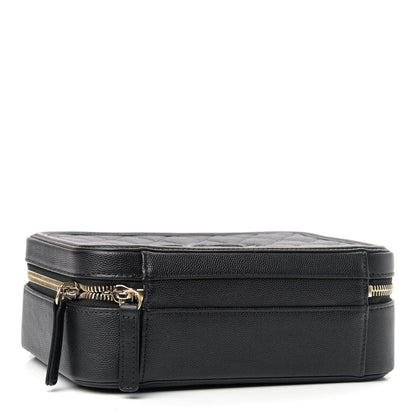 Chanel Caviar Quilted Medium CC Filigree Vanity Case Black 4 of 9