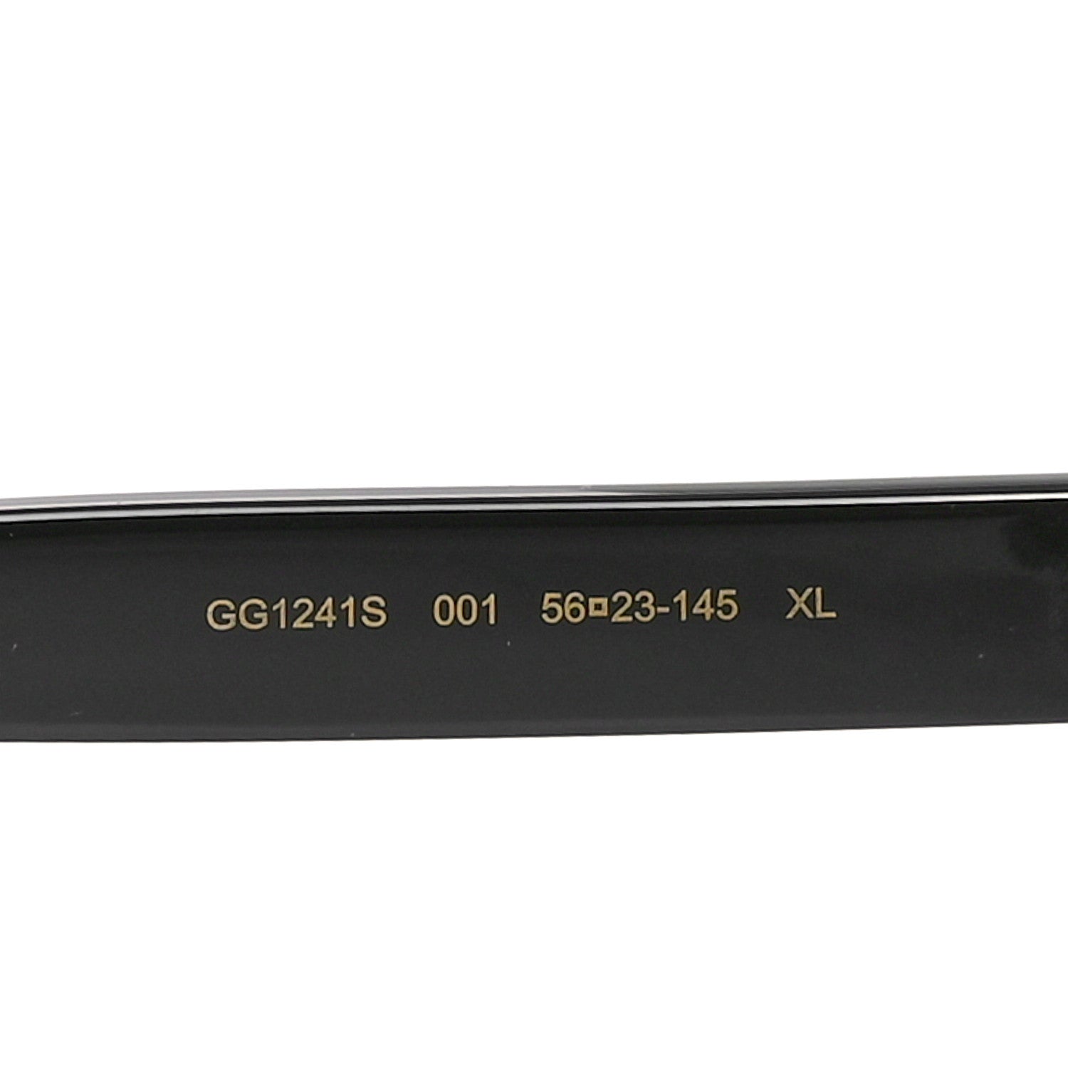 Gucci Acetate Round Frame Sunglasses GG1241S Black White 6 of 7