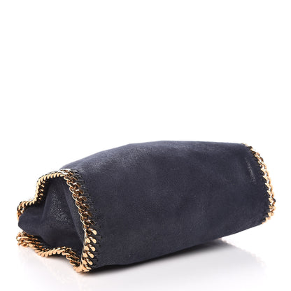 Stella McCartney Shaggy Deer Mini Falabella Fold Over Tote Navy 5 of 10