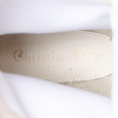 Christian Dior Calfskin Shearling Hike Ankle Boots 39 White 9 of 10