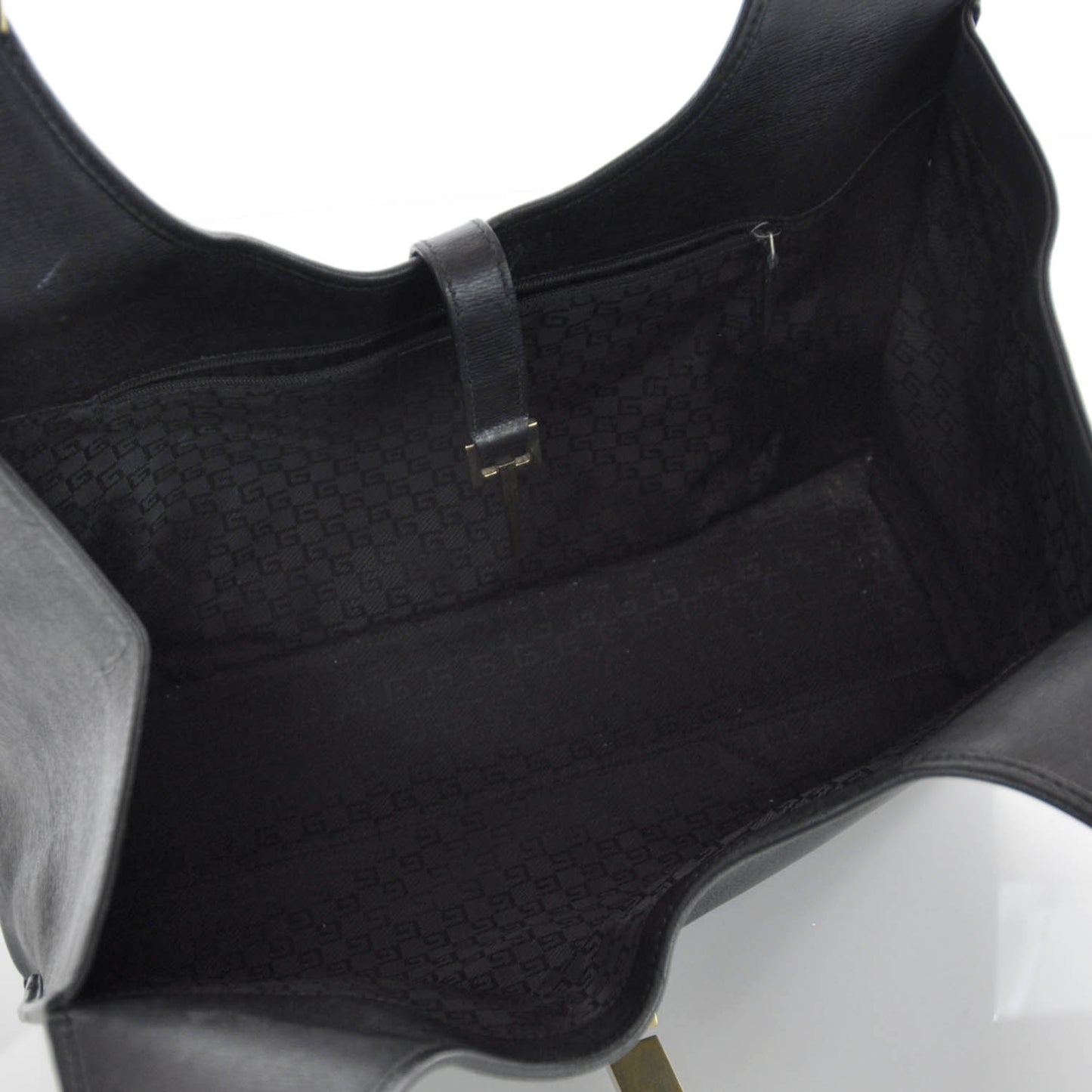 Leather Medium Bardot Black
