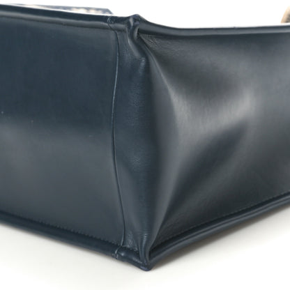 Christian Dior Oblique Calfskin Medium Book Tote With Strap Blue Multicolor 10 of 11
