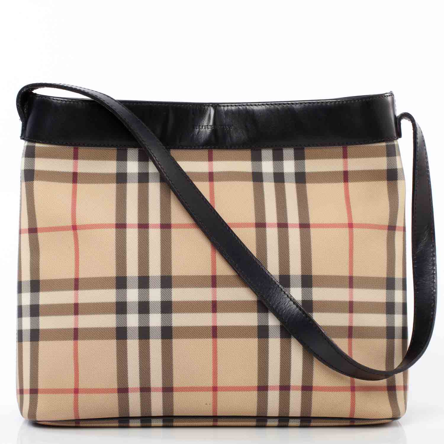 Burberry Prorsum House Check Shoulder Bag Black 1 of 11