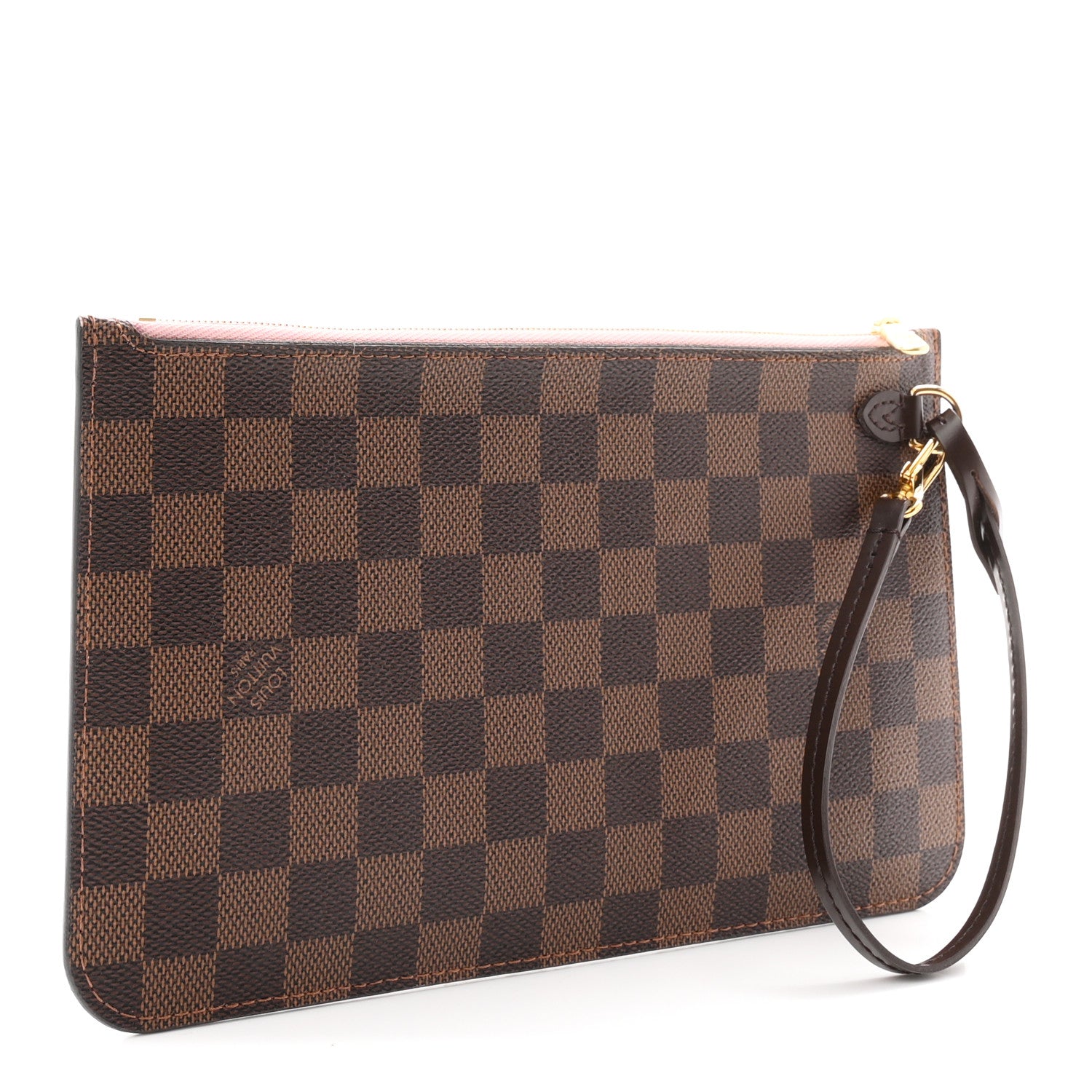 Louis Vuitton Damier Ebene Neverfull MM GM Pochette Rose Ballerine 3 of 7