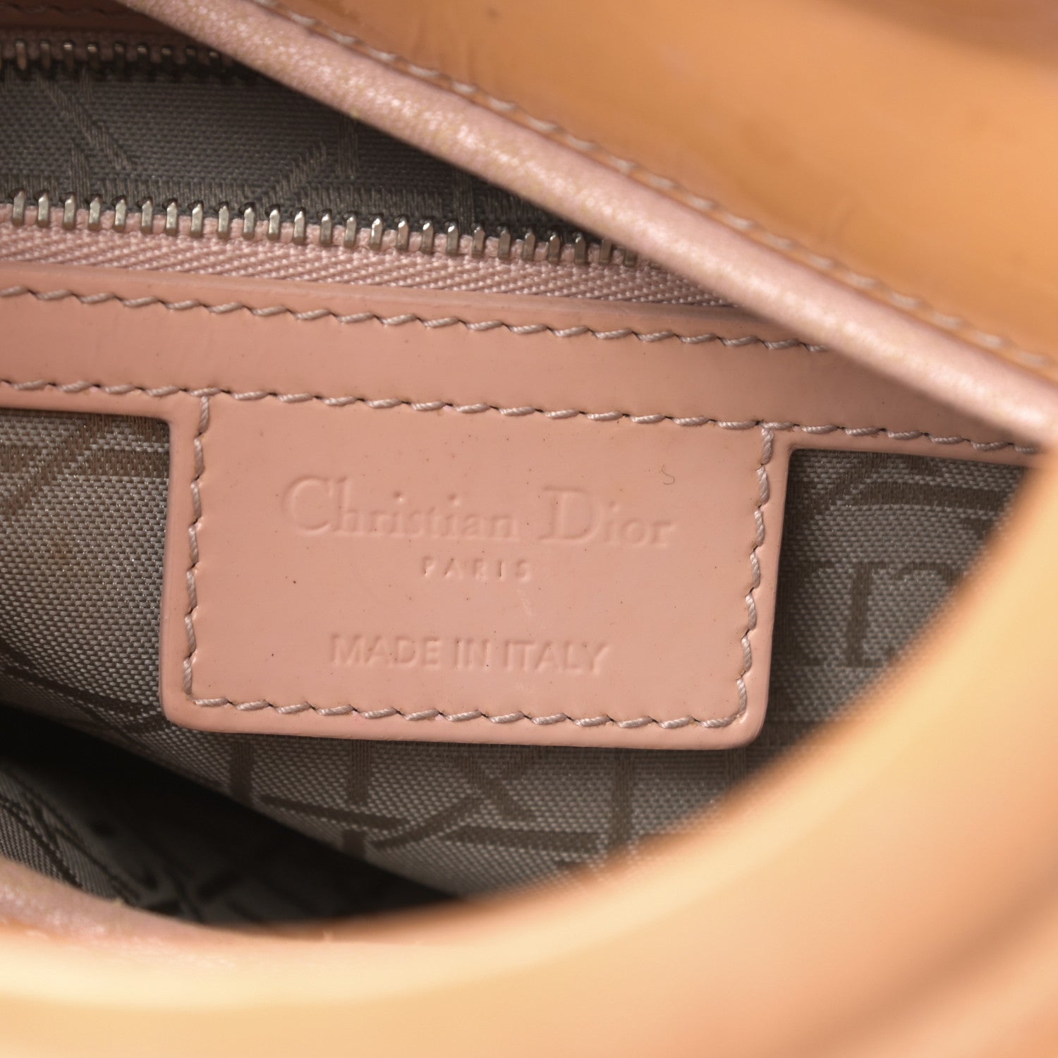 Christian Dior Patent Cannage Large Lady Dior Beige 6 of 19