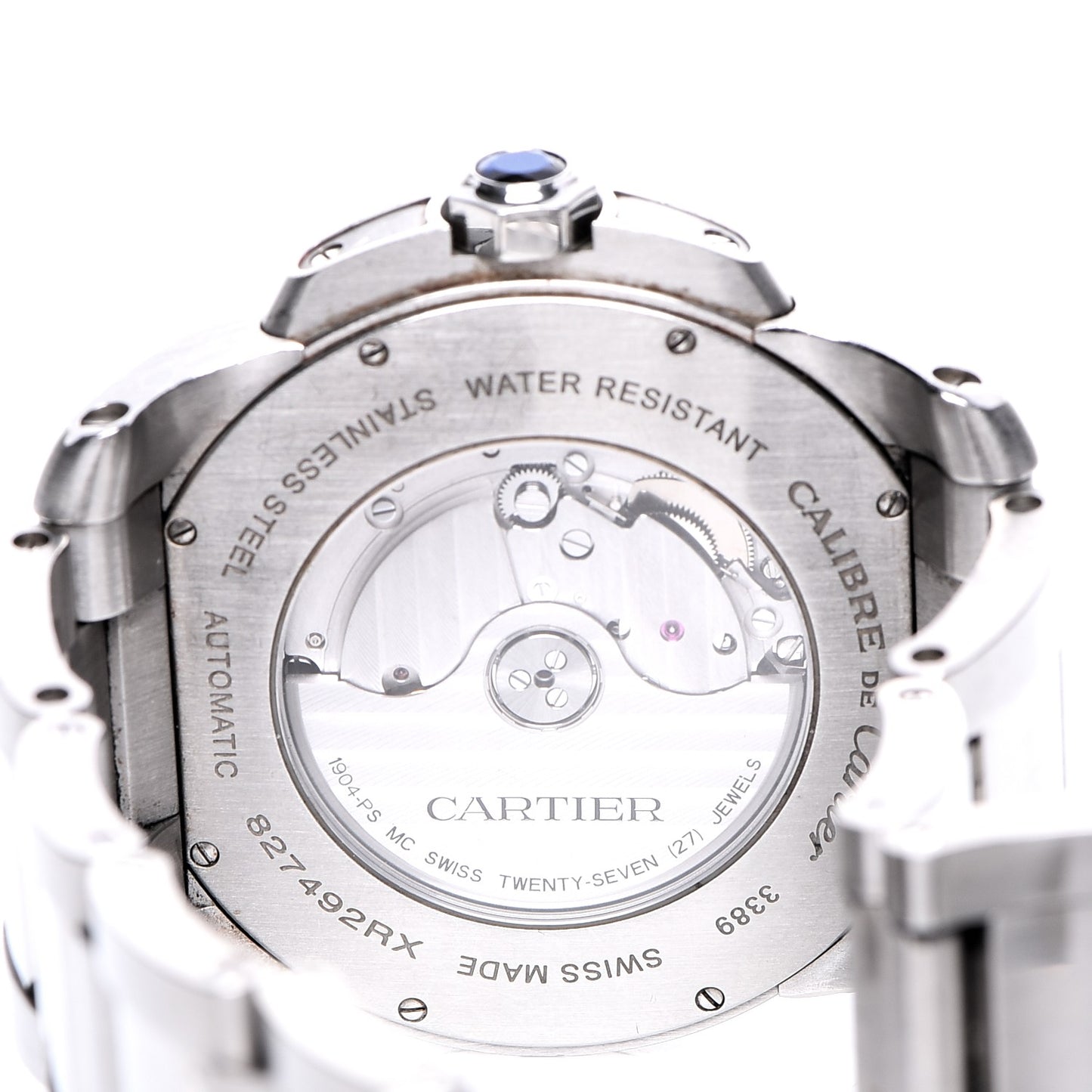 Stainless Steel 42mm Calibre de Automatic Watch Black