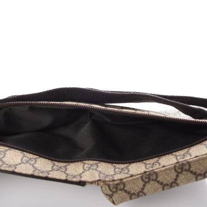 Gucci GG Monogram Double Pocket Belt Bag Dark Brown 5 of 7