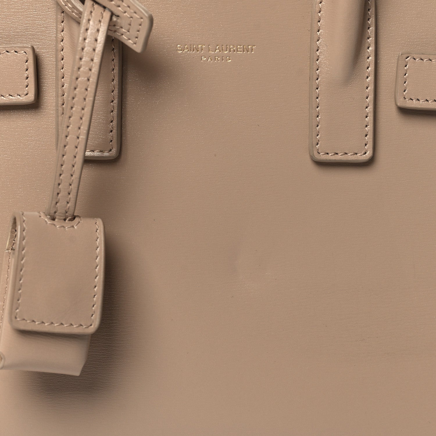 Saint Laurent Calfskin Nano Sac De Jour Beige 8 of 10