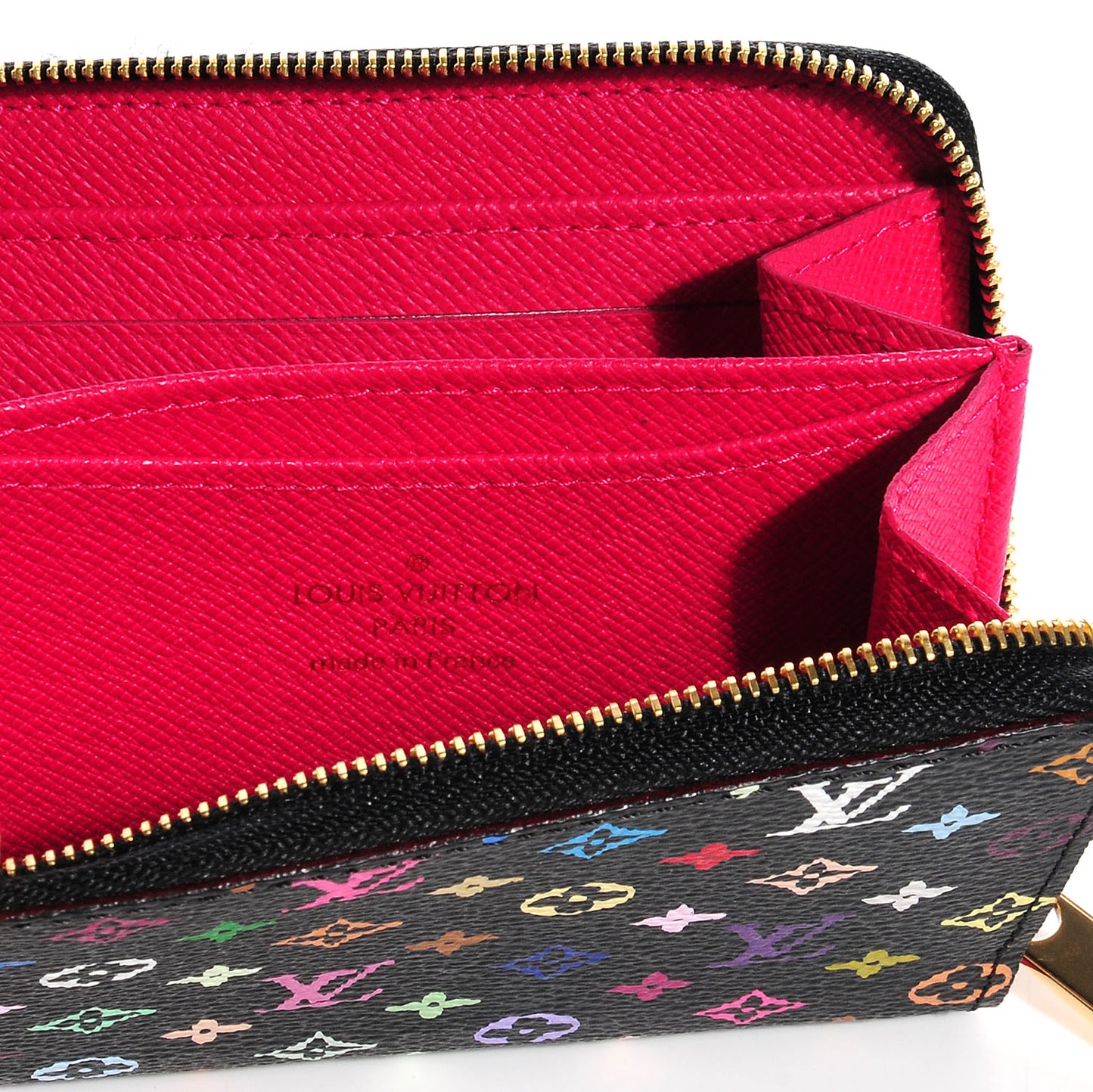 Monogram Multicolor Zippy Coin Purse Black Grenade