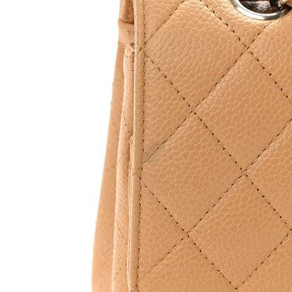 Chanel Caviar Quilted Medium Double Flap Beige 18 of 20