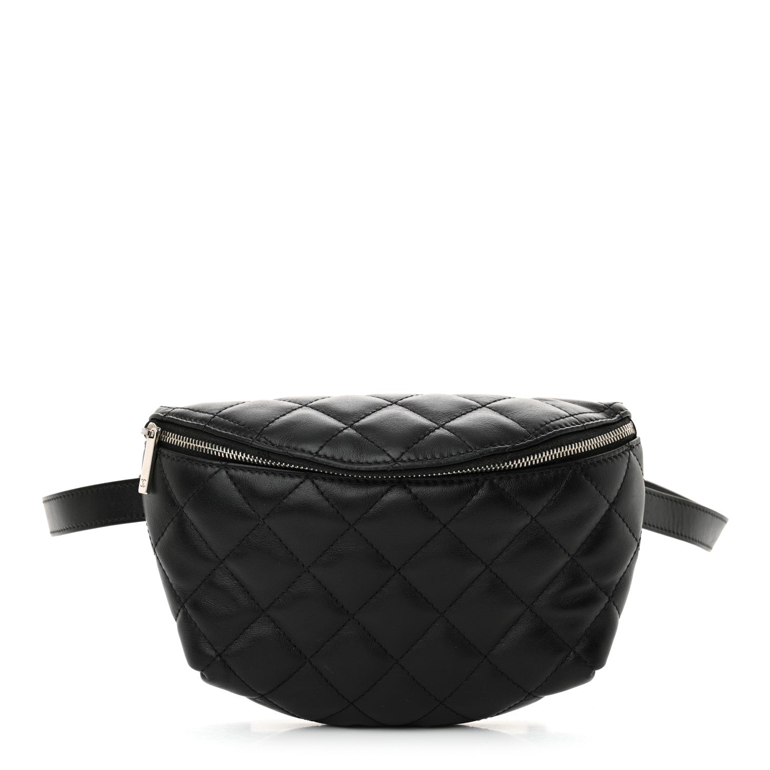 Chanel Calfskin Quilted Waist Belt Bag Black 1 of 11