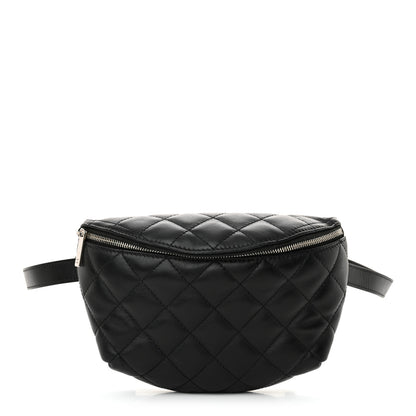 Chanel Calfskin Quilted Waist Belt Bag Black 1 of 11