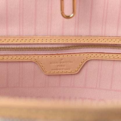 Louis Vuitton Damier Azur Neo Neverfull MM Rose Ballerine 7 of 8