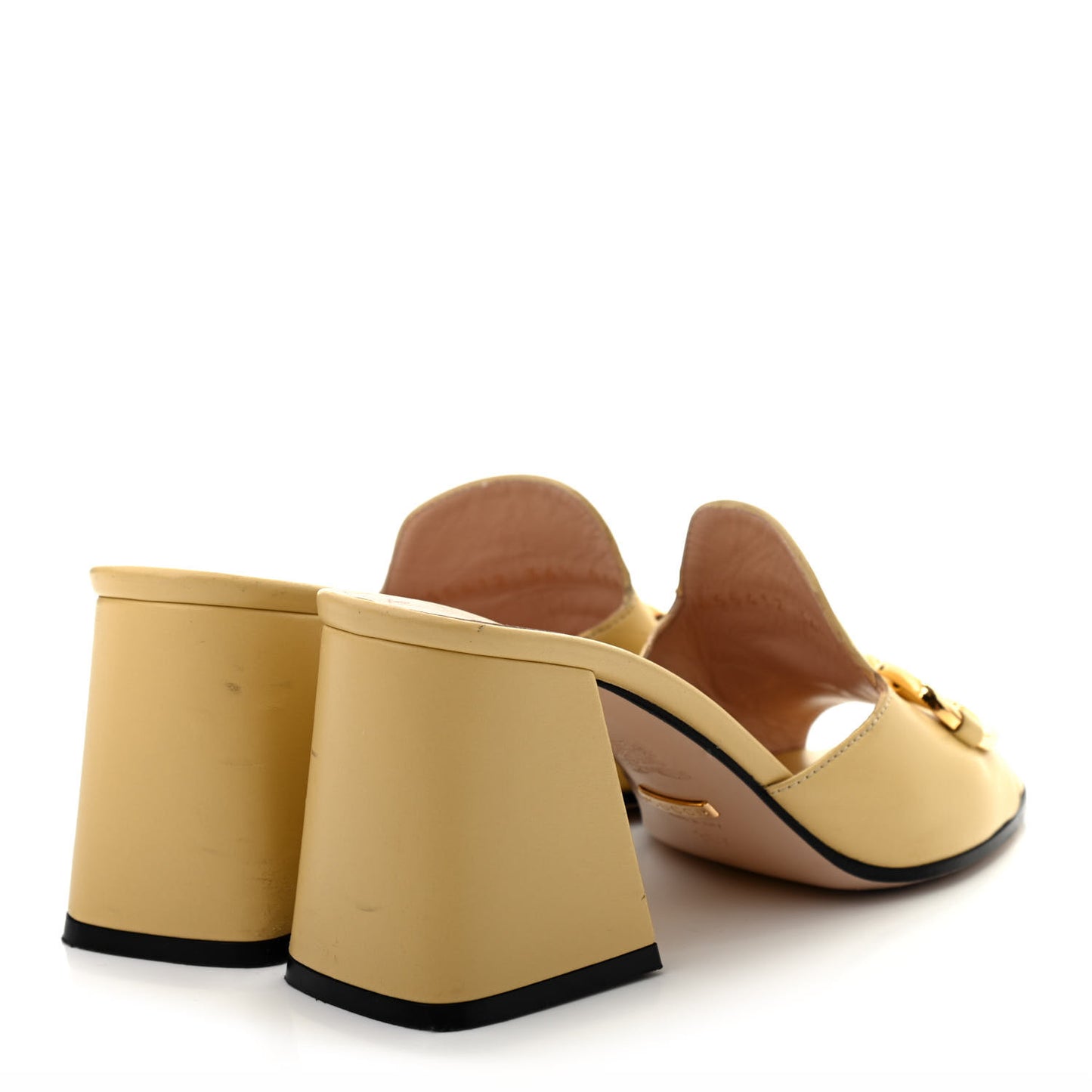 Nappa Horsebit 75mm Slide Sandals 36.5 Burro
