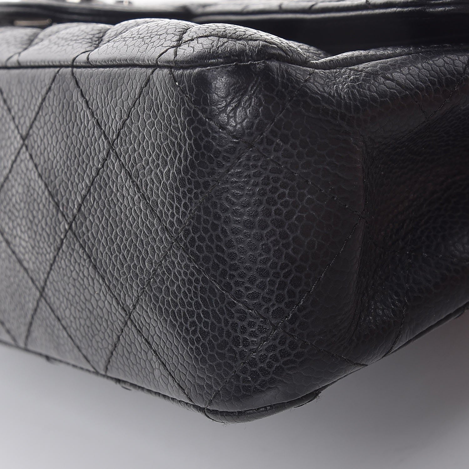 Chanel Caviar Quilted Medium Double Flap Black 9 of 10