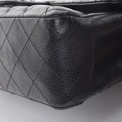Chanel Caviar Quilted Medium Double Flap Black 9 of 10
