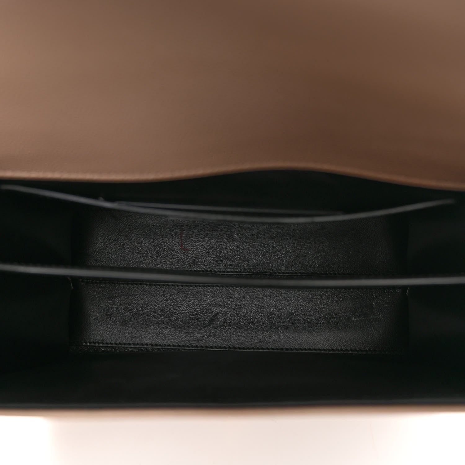 Saint Laurent Grain de Poudre Medium Classic Monogram Cassandra Top Handle Dark Beige 5 of 11