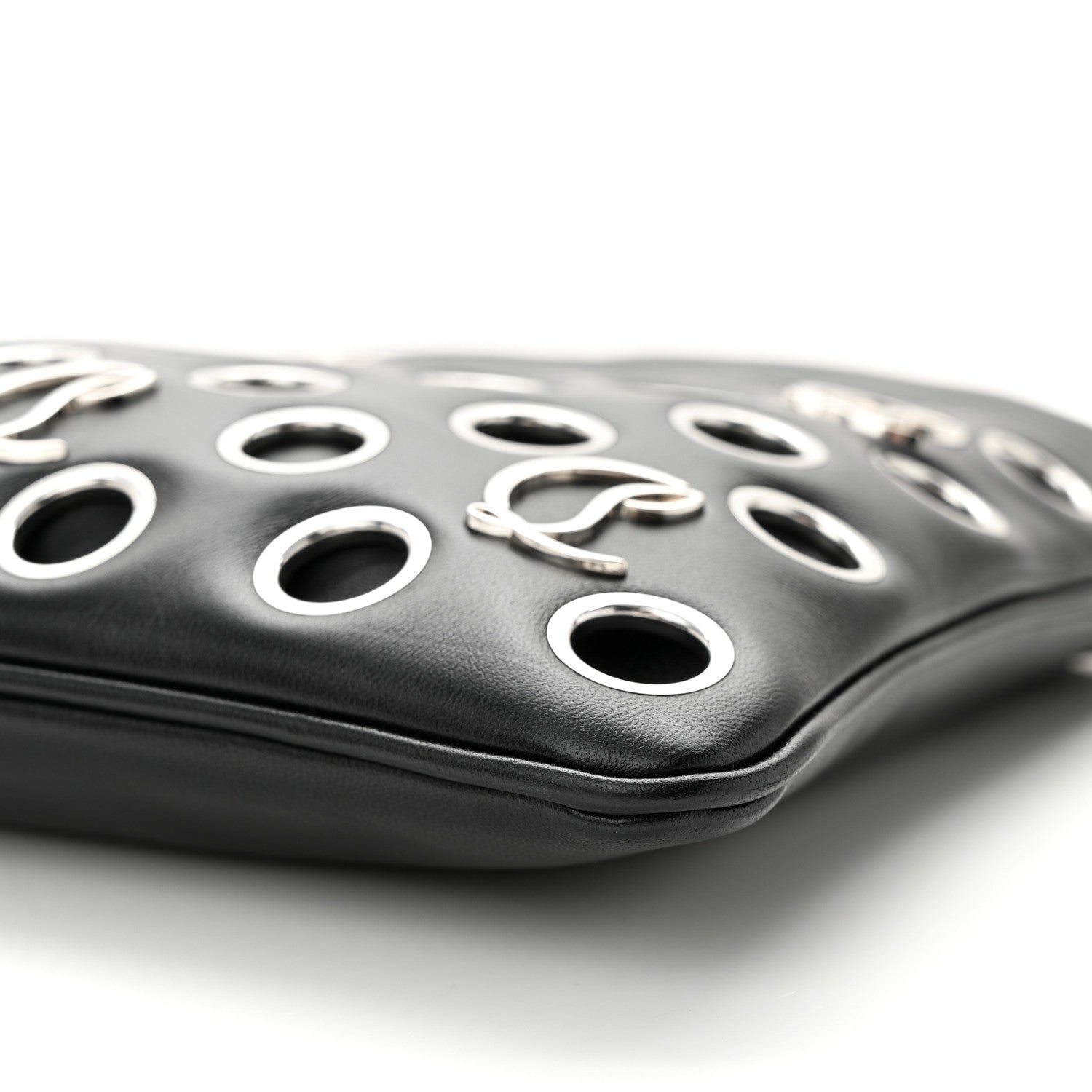 Christian Louboutin Nappa Grommet Mini Mouchara Crossbody Black 9 of 9