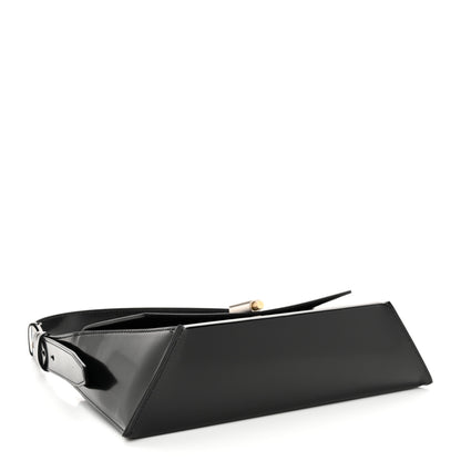 Salvatore Ferragamo Calfskin Geometric Shoulder Bag Black 4 of 9