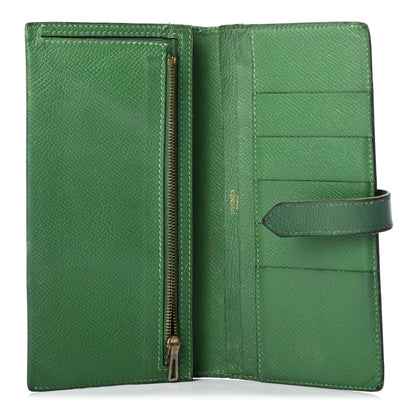 Hermes Epsom Bearn Gusset Wallet Vert Bengale 5 of 14