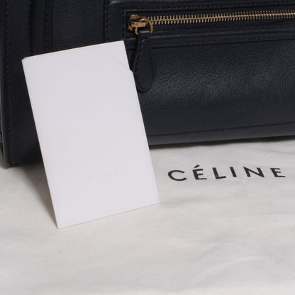 Celine Smooth Calfskin Mini Luggage Navy 9 of 9