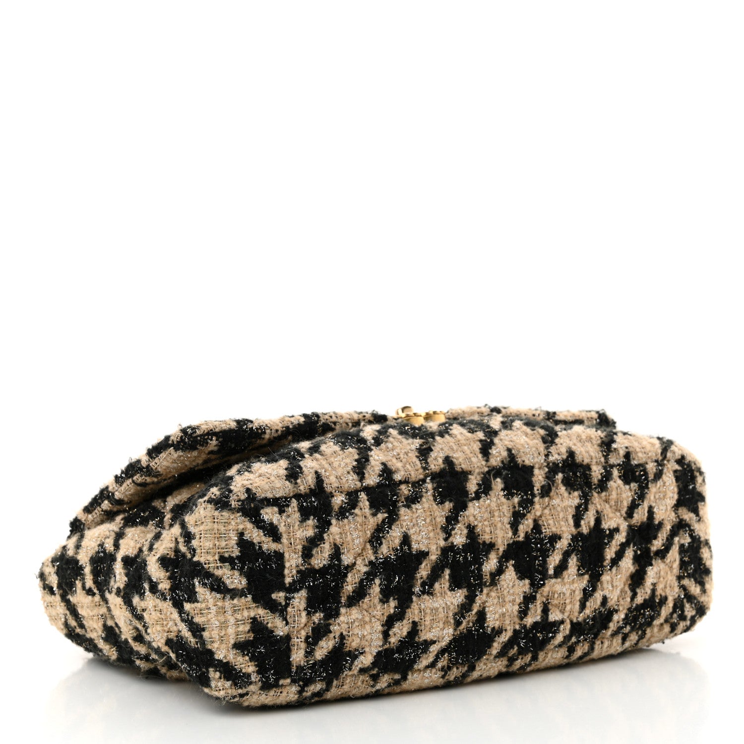 Chanel Tweed Maxi Chanel 19 Flap Beige Black 4 of 12