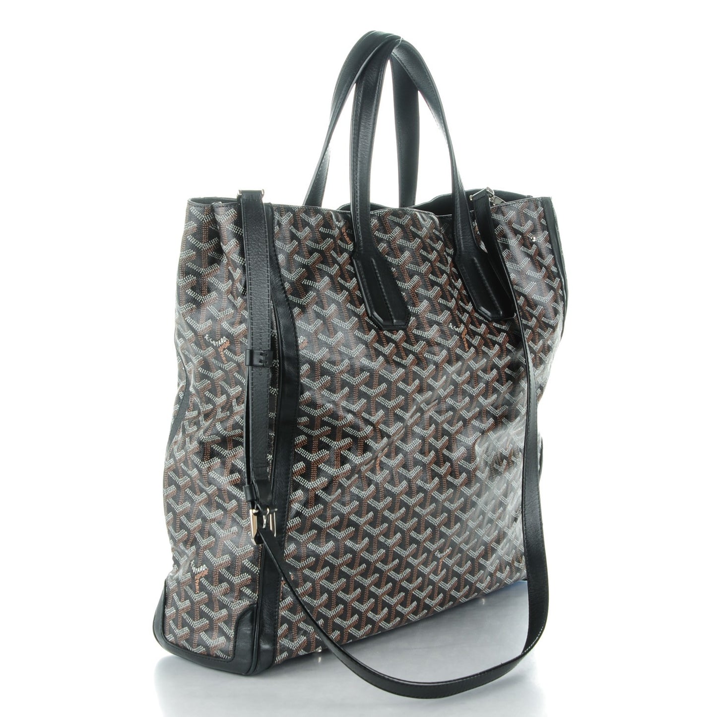 Goyardine Voltaire Tote Black