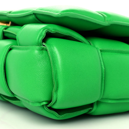 Bottega Veneta Lambskin Maxi Intreccio Padded Chain Cassette Crossbody Bag Parakeet 8 of 8