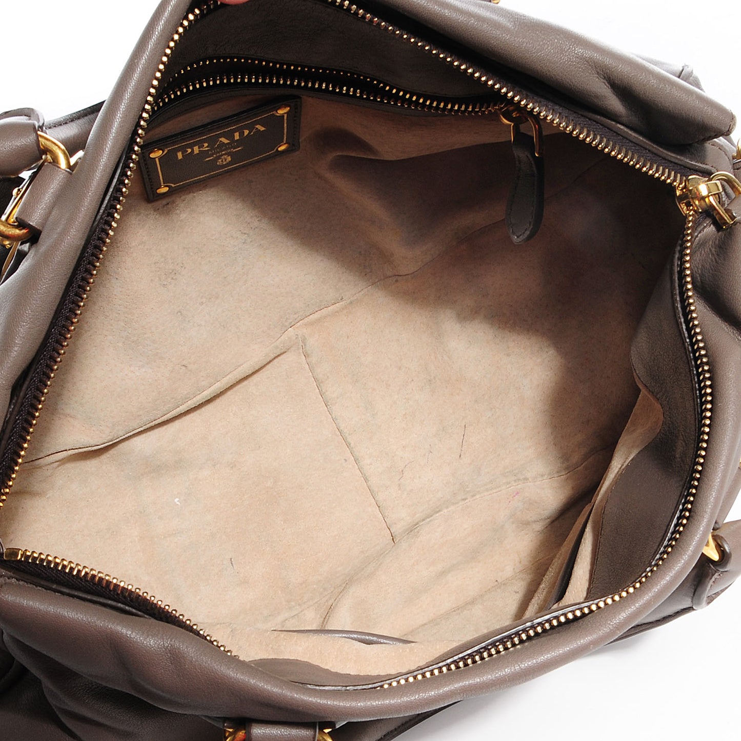 Soft Calf Shopping Satchel Bag Bambu
