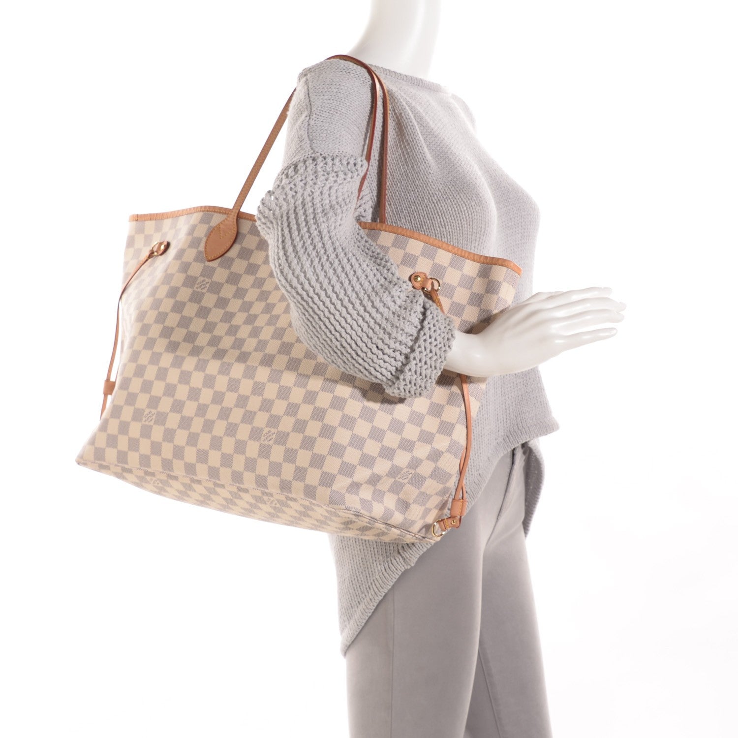 Louis Vuitton Damier Azur Neverfull GM 2 of 7