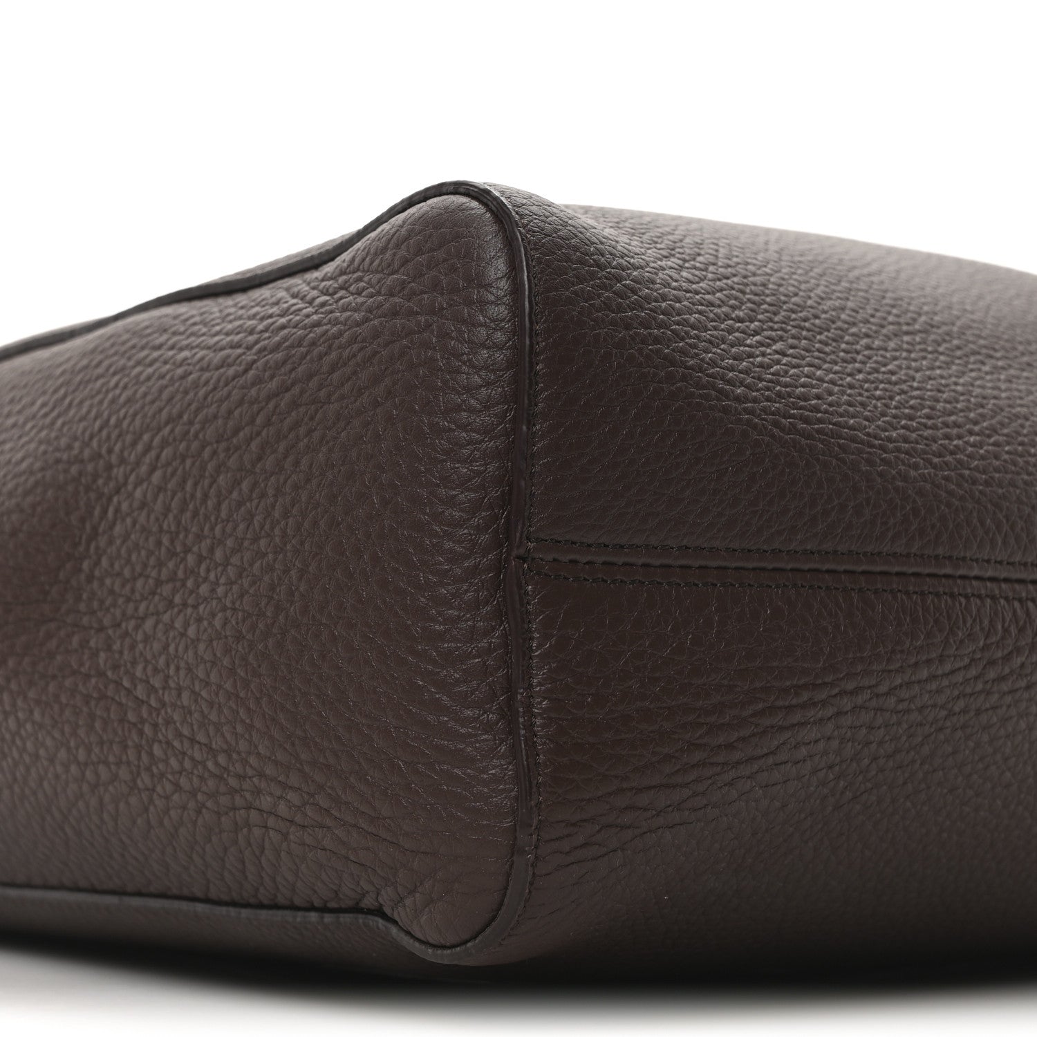 The Row Grained Calfskin Blake Hobo Acajou 9 of 10