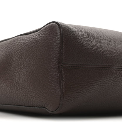 The Row Grained Calfskin Blake Hobo Acajou 9 of 10