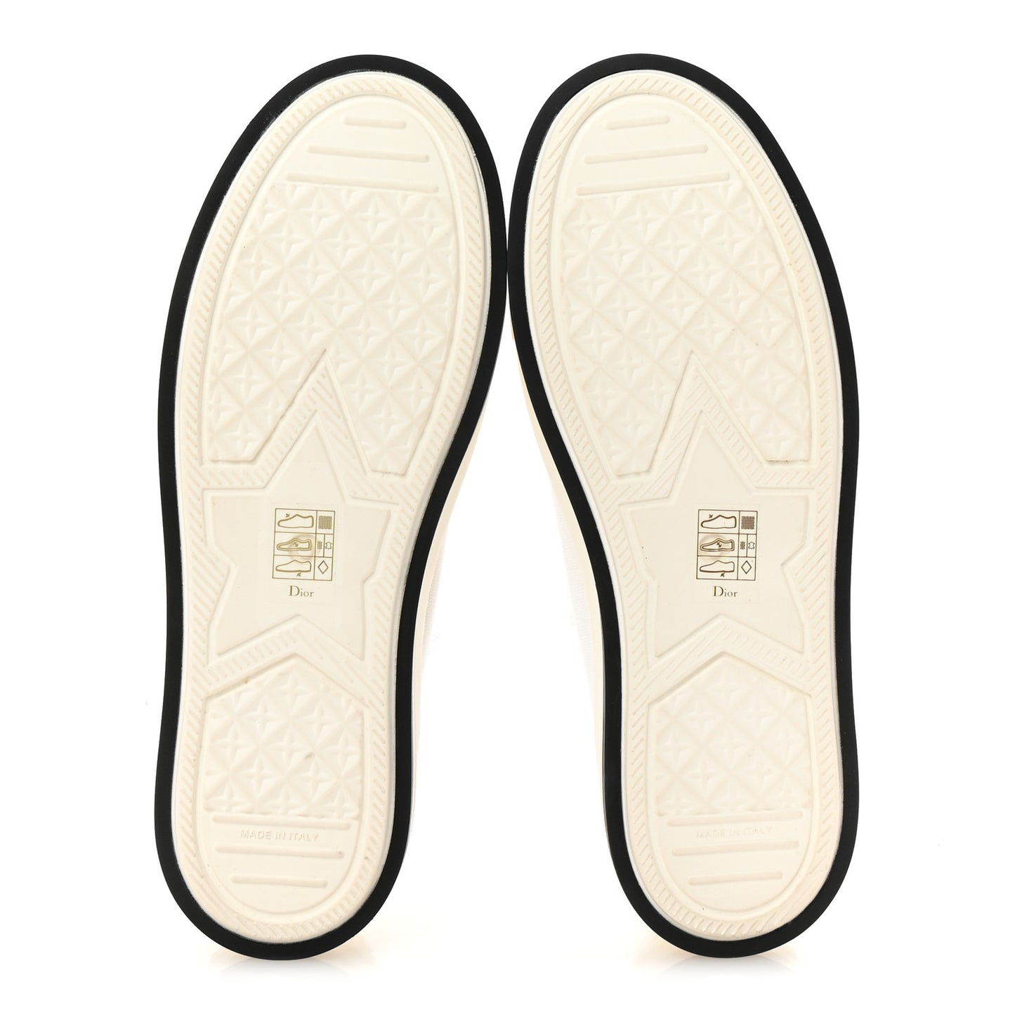 Frayed Canvas Embroidered Logo Walk'N'Dior Low Top Platform Sneakers 38 White