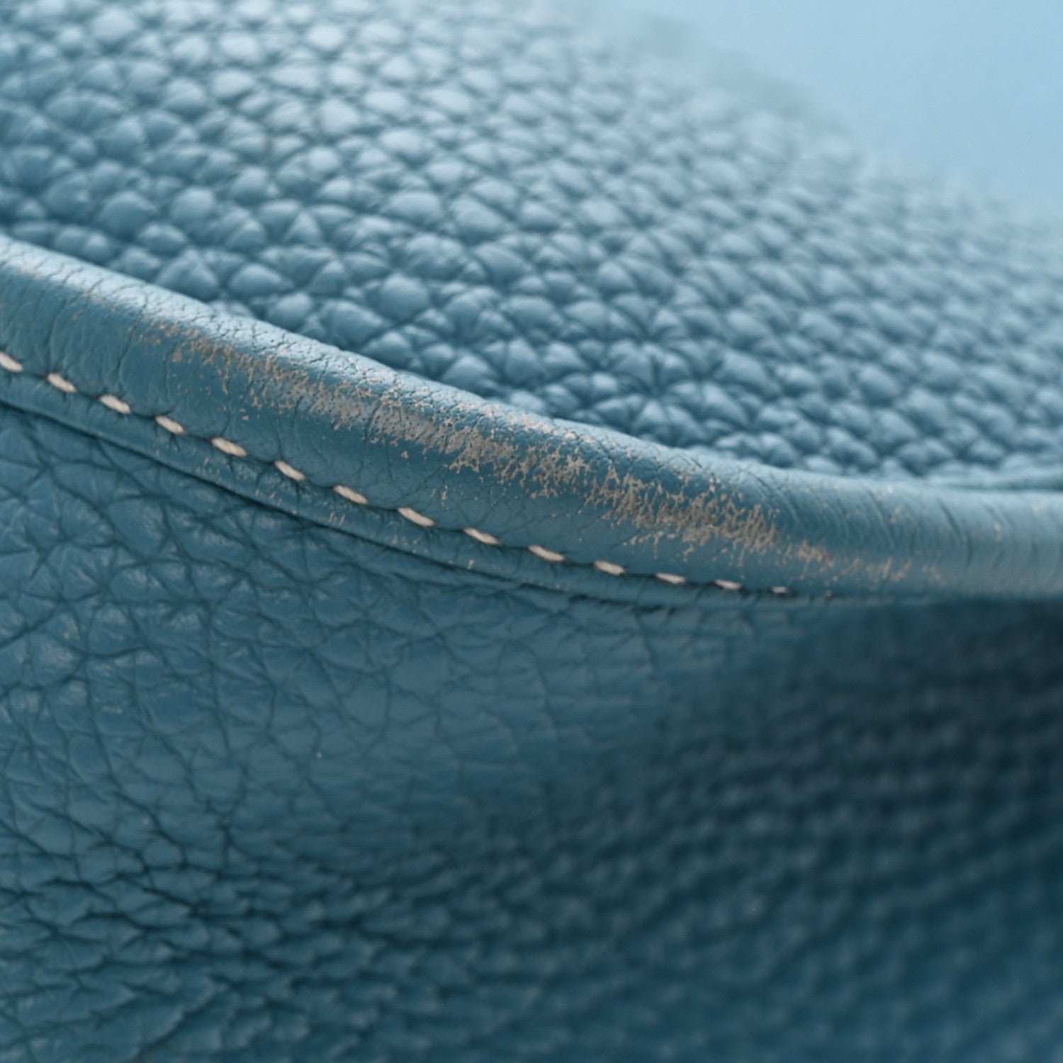 Hermes Taurillon Clemence Evelyne III GM Blue Jean 11 of 14