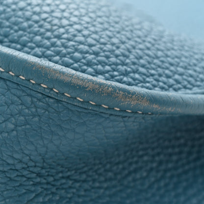 Hermes Taurillon Clemence Evelyne III GM Blue Jean 11 of 14