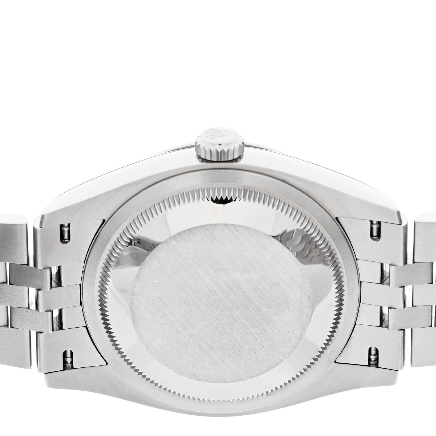 Rolex Stainless Steel 18K White Gold Diamond 36mm Oyster Perpetual Datejust Watch Silver Roman 126234 4 of 5
