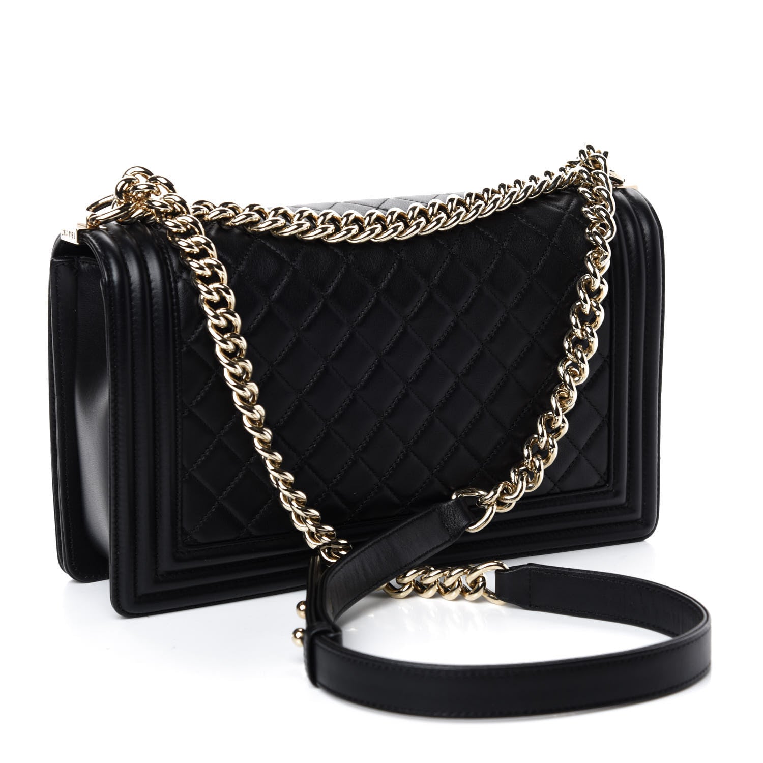 Chanel Lambskin Quilted New Medium Boy Flap Black 4 of 15