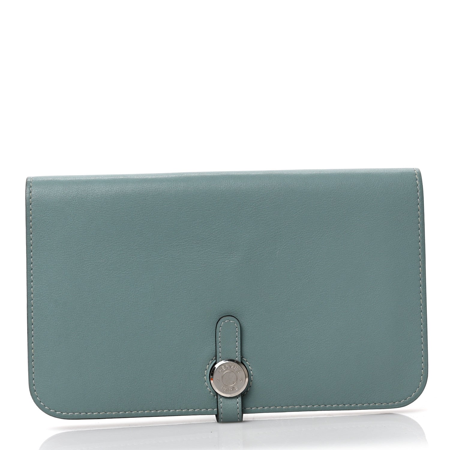 Hermes Evercolor Dogon Duo Wallet Ciel 3 of 9